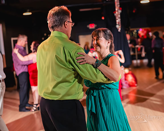 Dance community members celebrating at Arthur Murray Tampa North