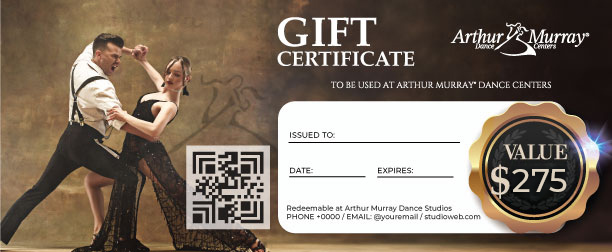 Sample the Studio Gift Certificate Arthur Murray Tampa North